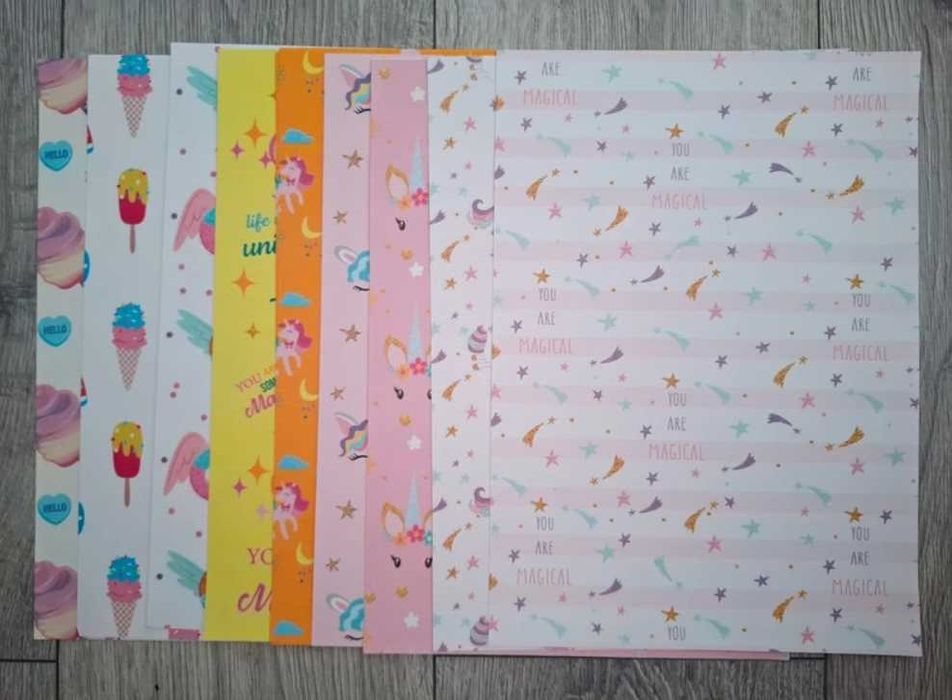 Vand kraft paper A4 92 modele/273 coli, 12 washi tape