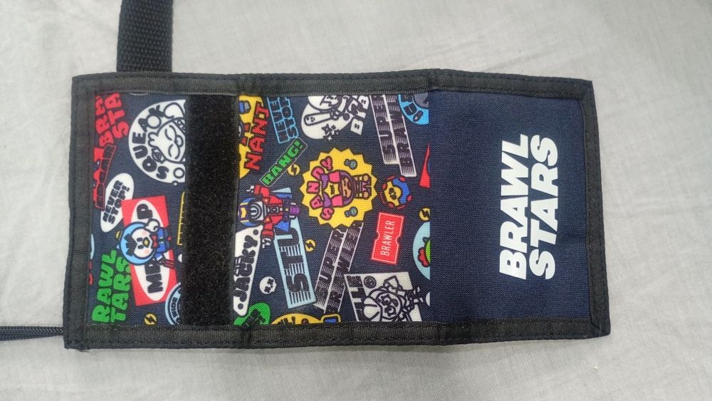 Ученическа раница с 2 отделения Paso - Brawl Stars + портмоне