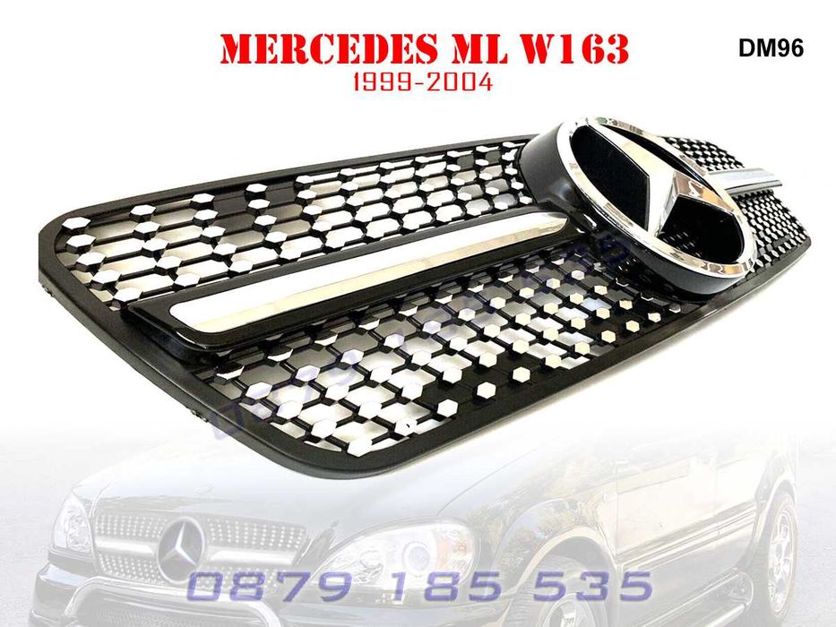 Предна Решетка Диамант Mercedes ML W163 тунинг грил мерцедес мл