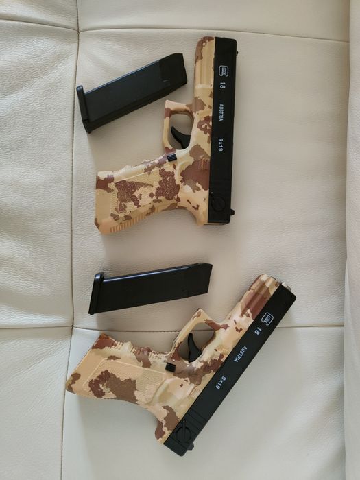 Glock pistol cu bile , construcție Aluminiu și ABS / + Bile Plastic Abs 500buc Glock 18
