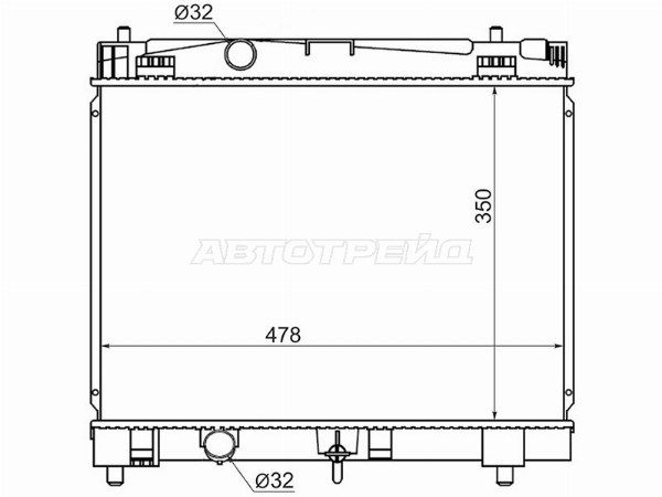 Радиатор Toyota Belta