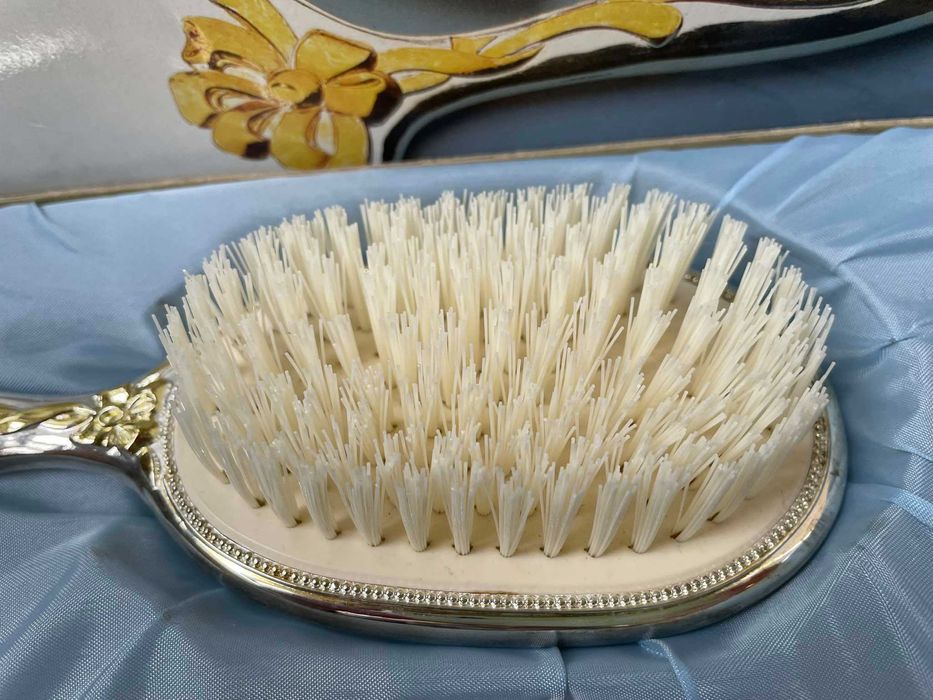 Красив посребрен комплект с позлата, закупен от Англия