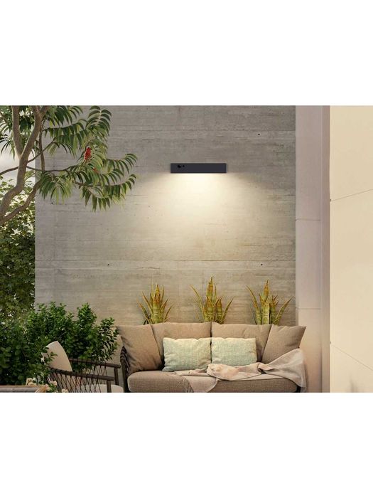 Солнечный настенный светильник, 1000 люмен, 4000K IGT-SWL24-ЧЕРН