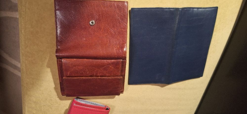 Унисекс портфейл Umbro AJAX, дамско портмоне естествена кожа