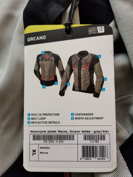 Текстилно дамско яке за мотор Macna Orcano