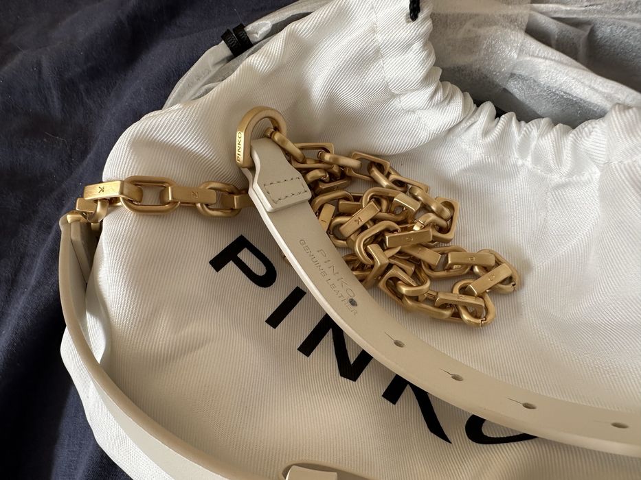 Колан Pinko кожа и златна верига