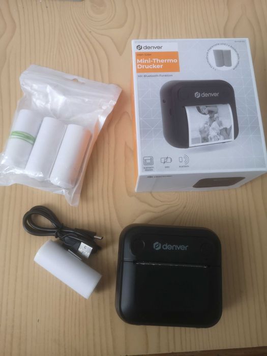 Mini printer alb-negru Denver