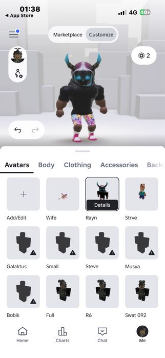 Продам аккаунт в игре роблокс