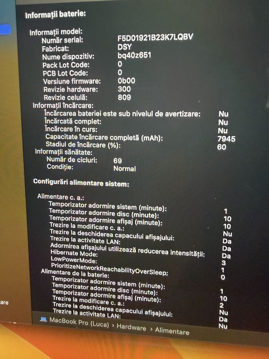 MacBook Pro 16'' Touch Bar 2019,silver