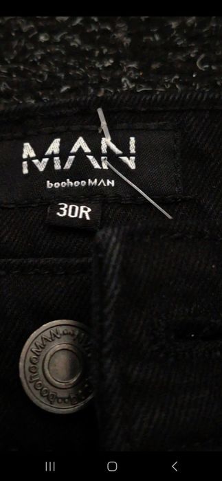 Blugi cu capse cu porumbei Boohoo man