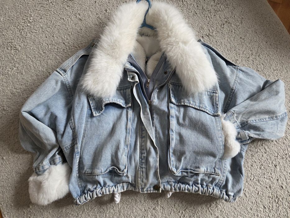 Дънково яке с косъм