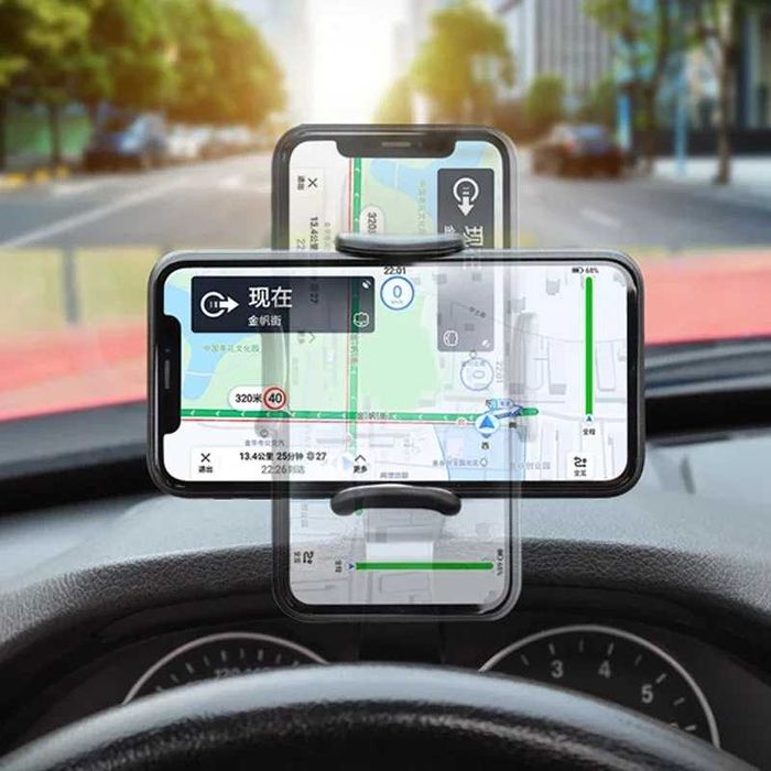 Универсална стойка за телефон с щипка за таблото.