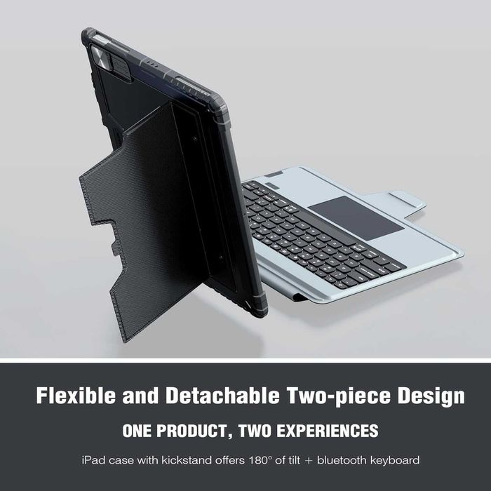 Husă pentru iPad Air 13” (2025/2024) și Pro 12.9” (2018–2022) - QWERTZ