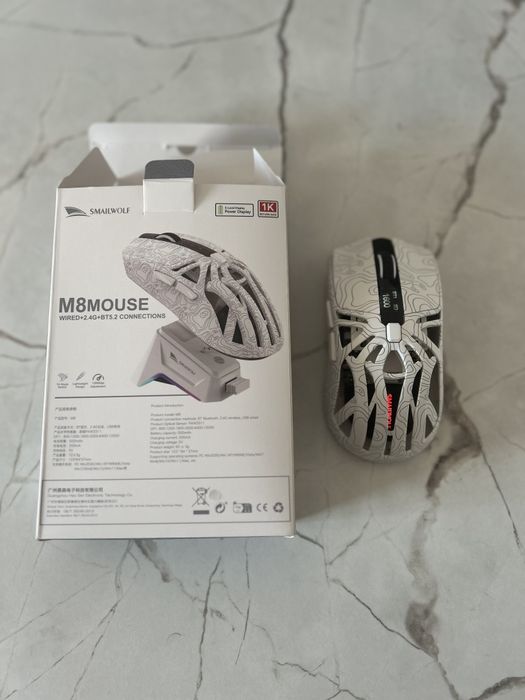 Игровая мышь Smailwolf M8 — трёхрежимная мышь с дисплеем