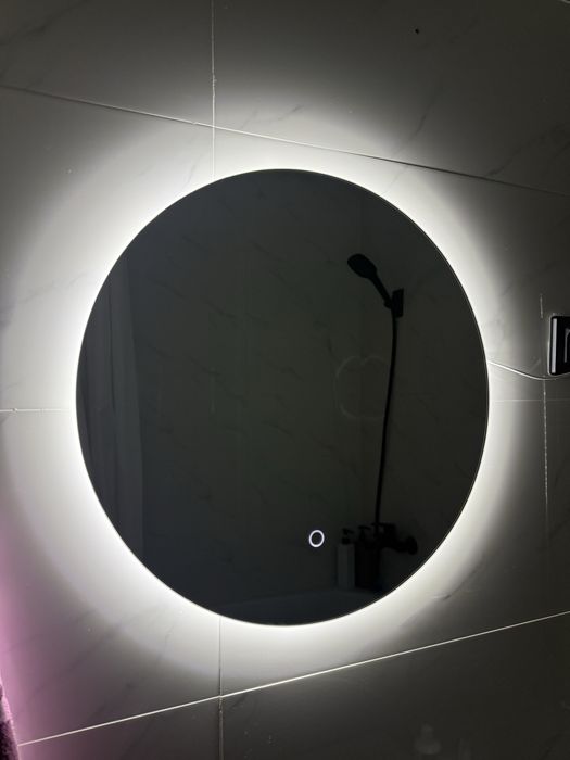 Настенное стекло с подсветкой 50х50