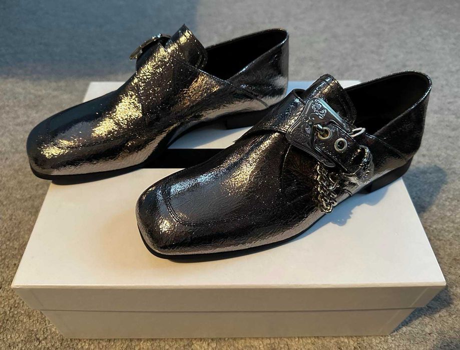 Alexander McQueen Loafers, argintiu, marime 37