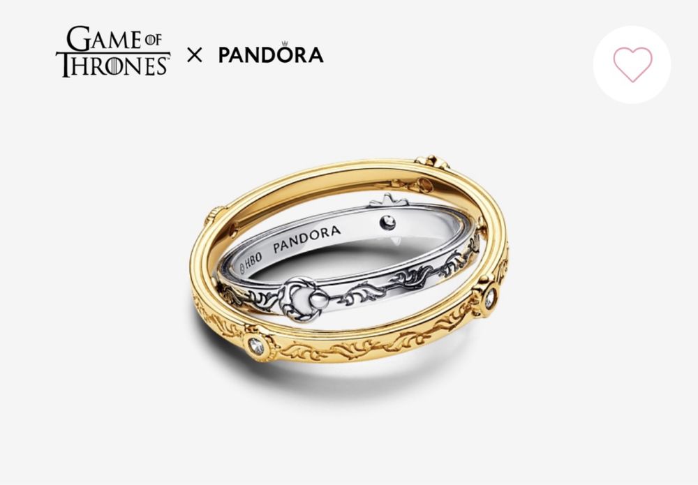 Pandora кольцо «Астролябия» Игра престолов