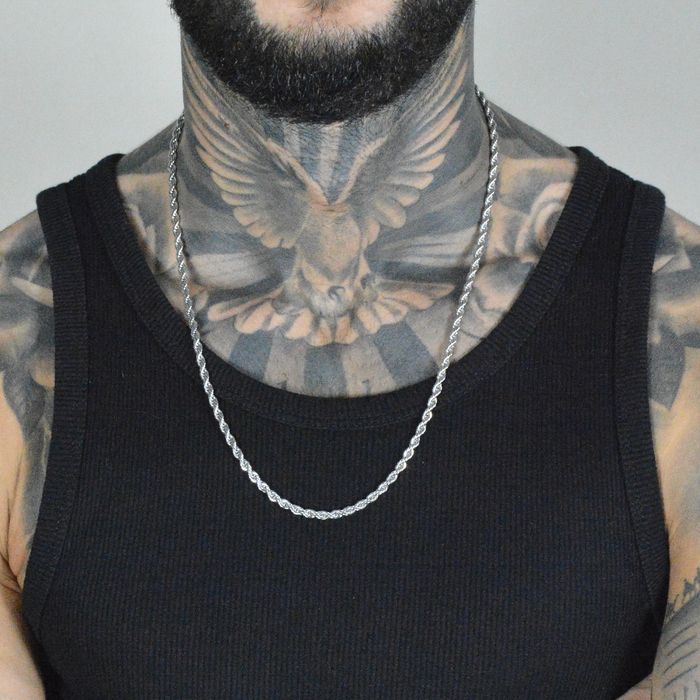 Colier/ Lant Gros Rope Otel Inoxidabil