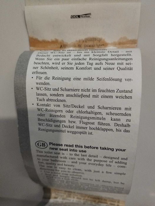 Качествена тоалетна чиния Viillery& Boch внос от  Германияяh 1748