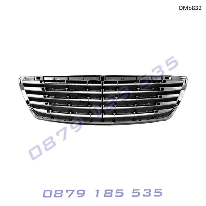 Предна хром решетка Mercedes S W220 сива тунинг мерцедес с класа