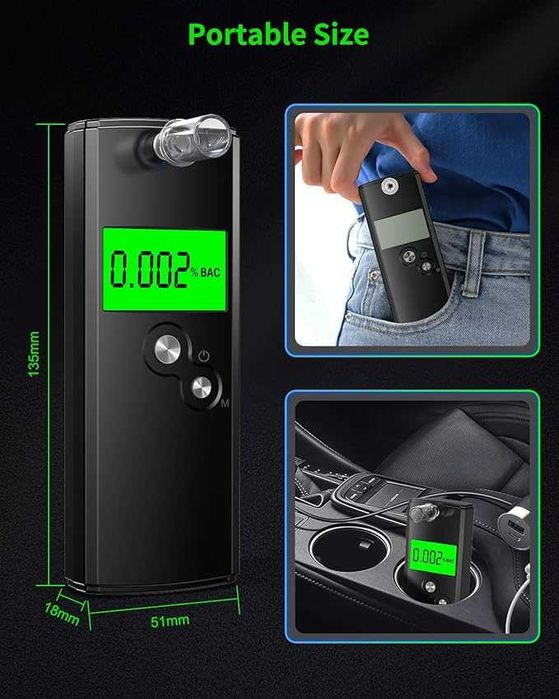 Akdomart  Полицейски точен алкотестер  с 10  миещи се мундщука
