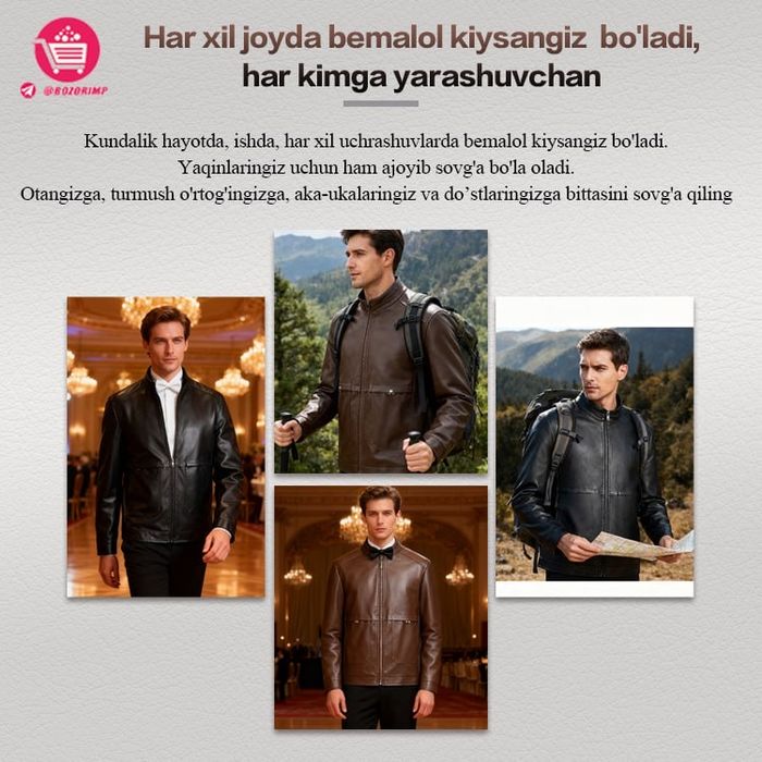 Erkaklar retro charm kurtkasi