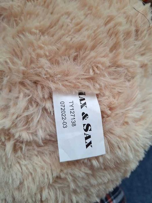 Doi catei de plus Max & Sax, 65 cm, Maro/Alb copii jucarii Max & Sax