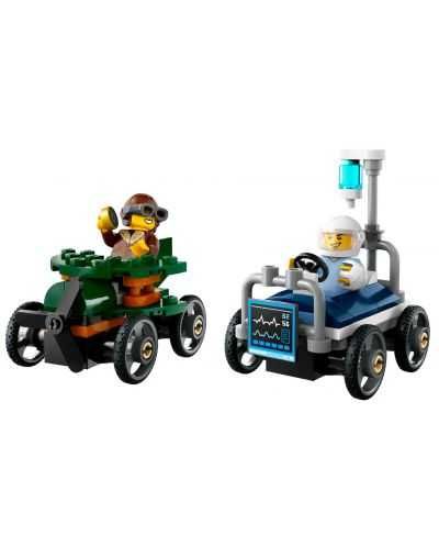 LEGO City 60459 Комплект състезателни коли: самолет срещу болнично легло