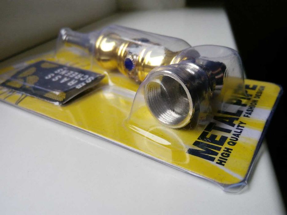 курительная трубка (№49) обрамленная камнями