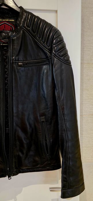 Geaca de piele Superdry Hero