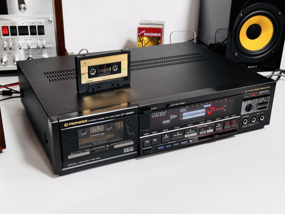 Deck de colecție cu DBX-PIONEER  CT-S88R,auto-reverse,sunet foarte bun