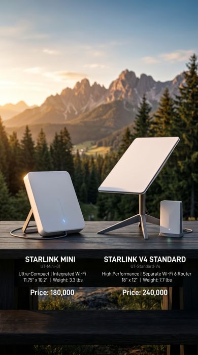 Starlink mini и v4
