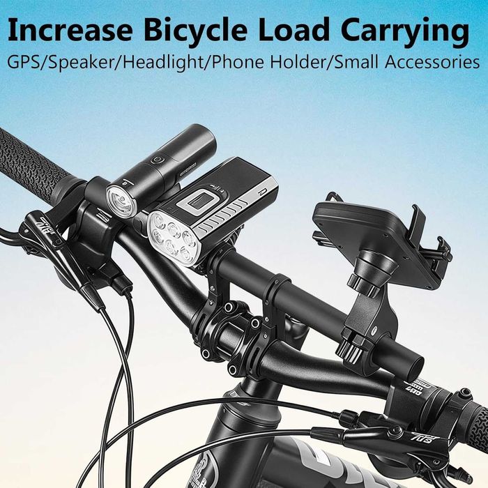 Extensie ghidon bicicleta sau trotineta 20 cm 2 prinderi & cheie Allen