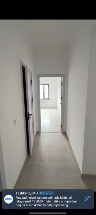 2 xonali uy sotiladi birlamchi ipoteka asosida tayyor kadastrli