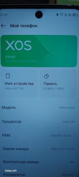 Infinix Hot 50i sotsman