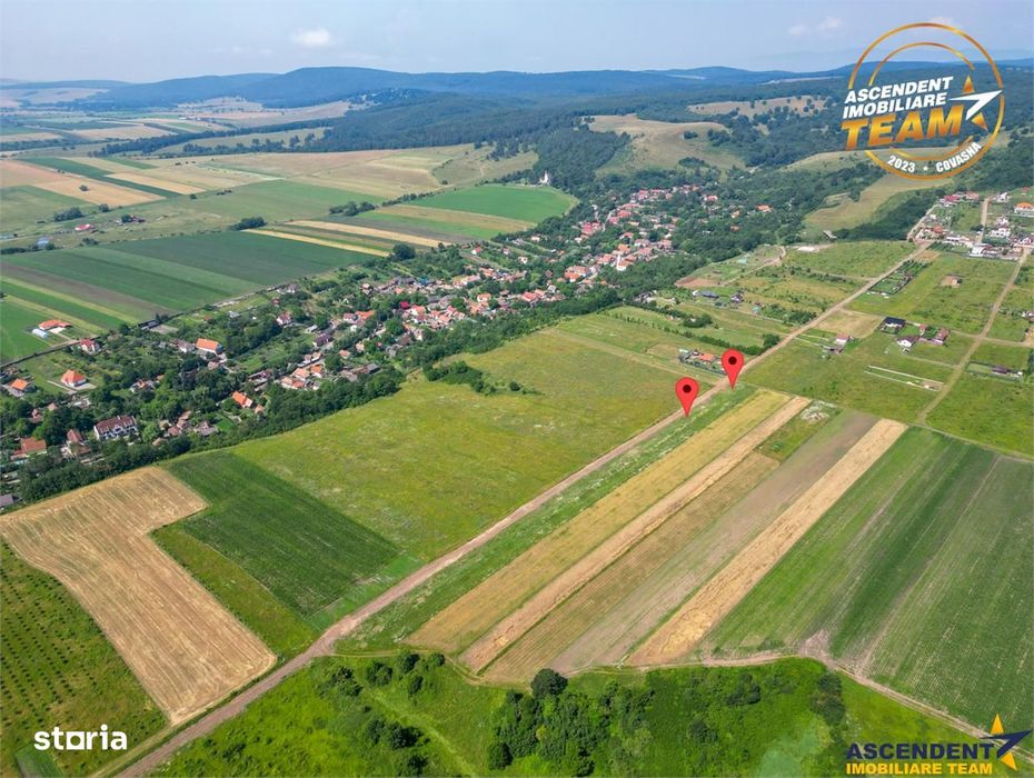 2 terenuri intravilane construibile aproape de Sfantu Gheorghe