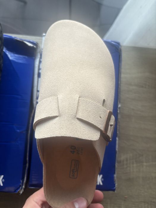 Birkenstock Boston din piele întoarsă Noi Mărimi 40 și 43