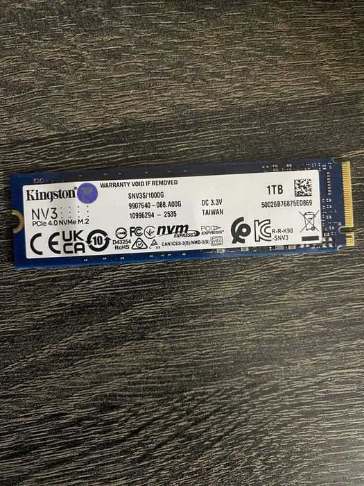 SSD 1000GB 1TERRA 1TB nvme pci express KINGSTON PCI 4.0 M.2 ORIGINAL SNV3S/1000GB pentru DESKTOP sau LAPTOP