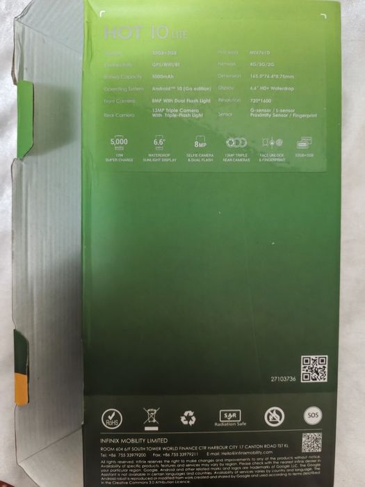 Infinix hot 10 lite