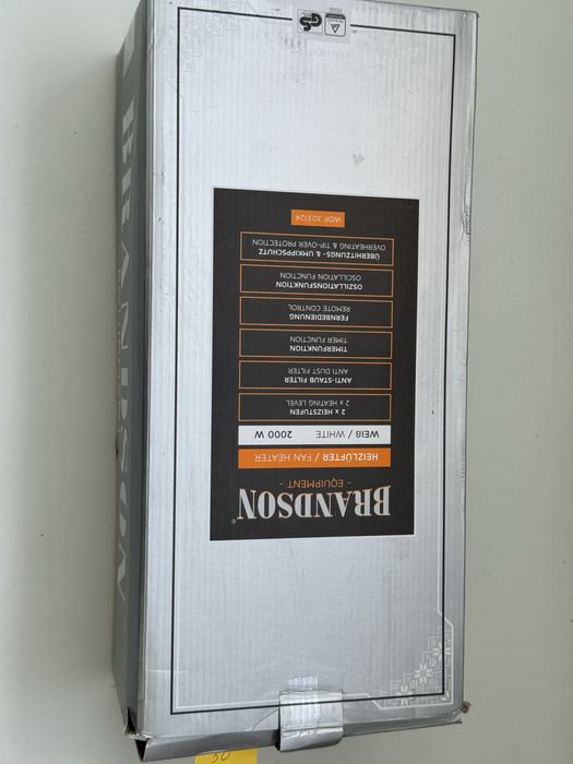 Вентилаторен печка Brandson 2000w