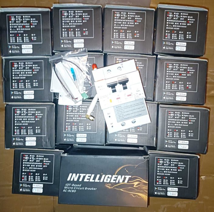 30mA RCBO WiFi Disjunctor diferential masurare energie TUYA