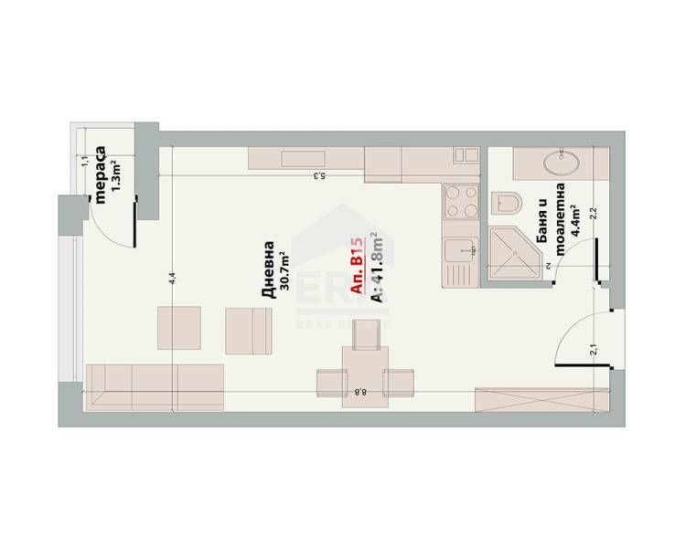 Студио в луксозна жилищна сграда в гр. Банско