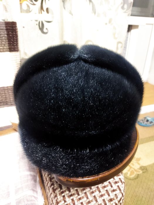 Шапка,кепка мех нерпа