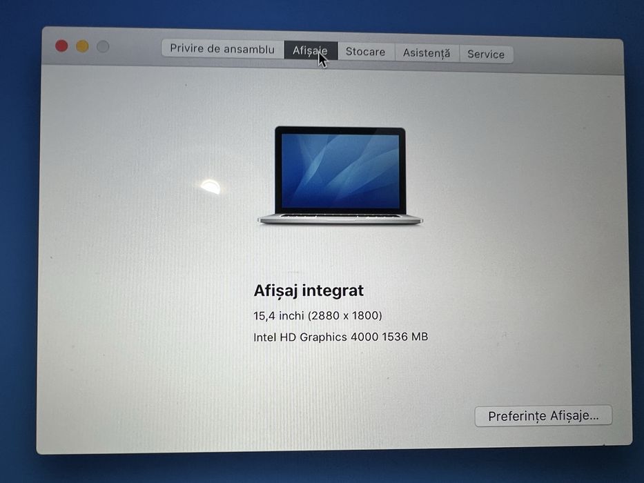 MacBook Pro i7 diagonala mare 16 GB RAM - 1 TB