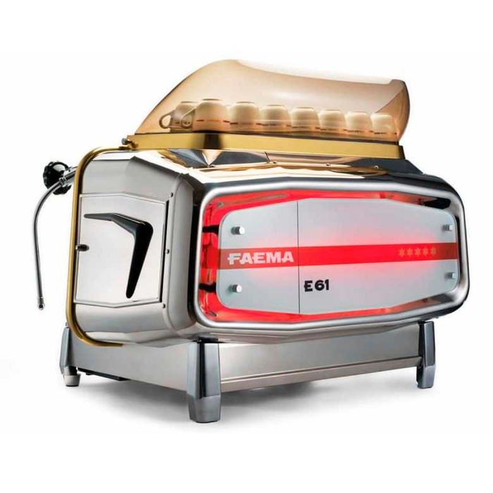 Кофемашина Faema E61 Jubilé, с 2 группами. Kofemashina Faema E61.