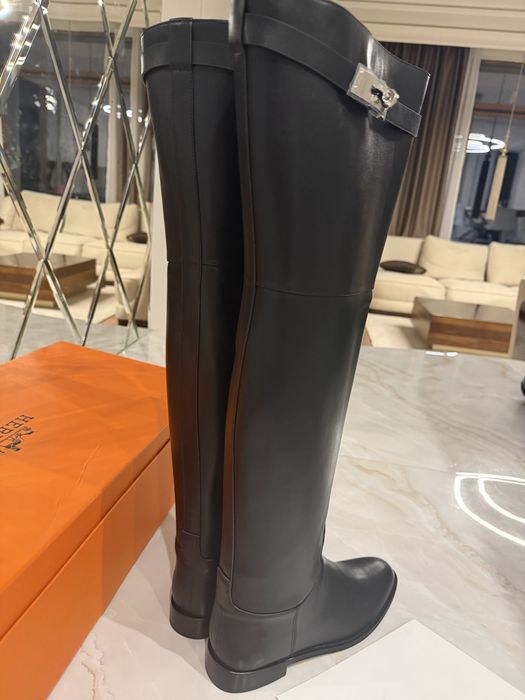 Hermes high tight boots sz.39 дамски чизми Хермес