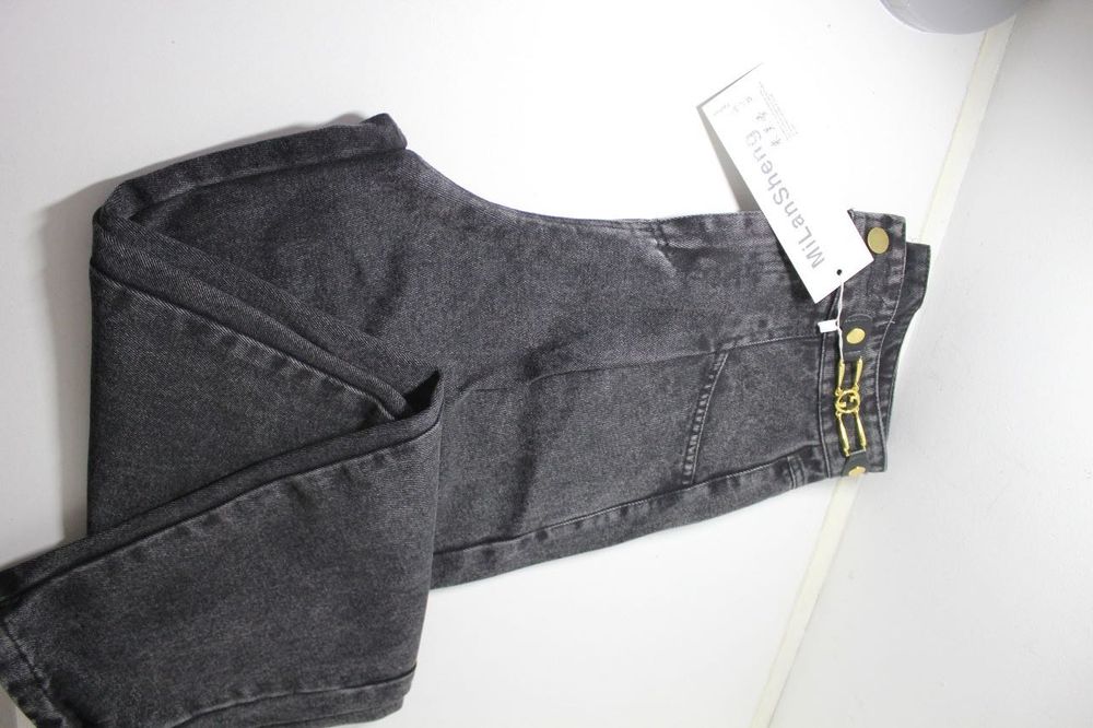 Джинсы черные женские Момы