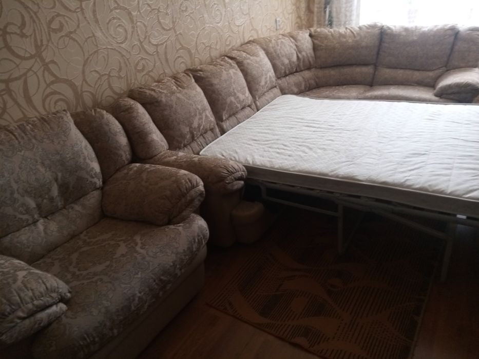Угловой диван + кресло раскладное