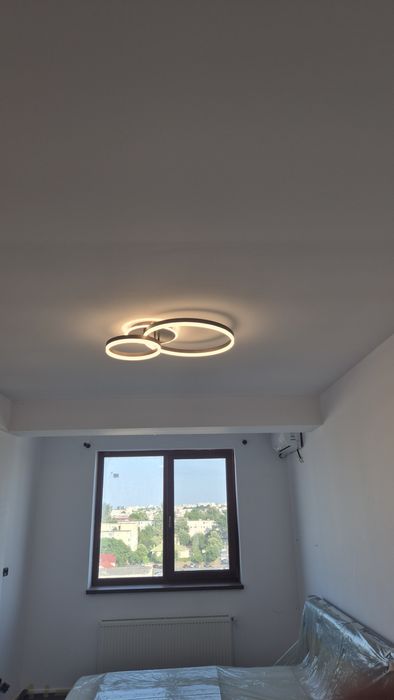 Lampa LED maro, lumina calda si rece, interschimbabile