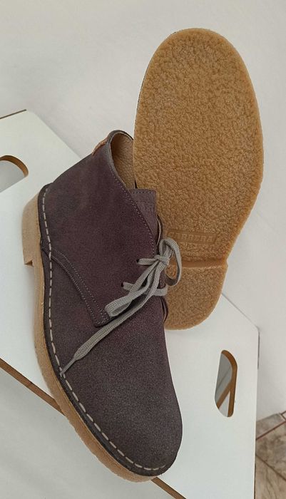 Ghete chukka suede 45 plain toe Carrera NOI piele naturala moale